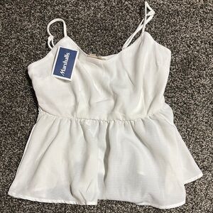 White Sleeveless Top
